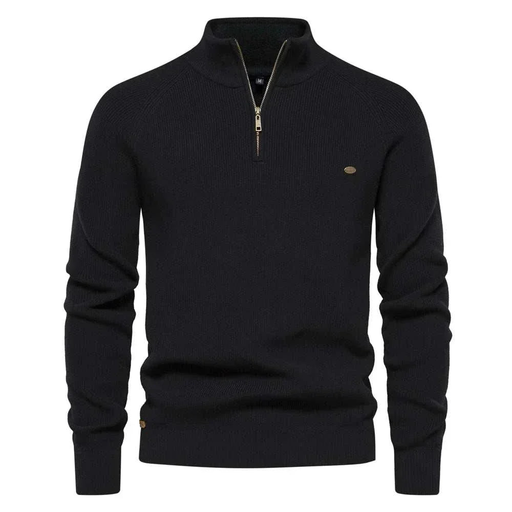 Winter Sweater with High Collar
