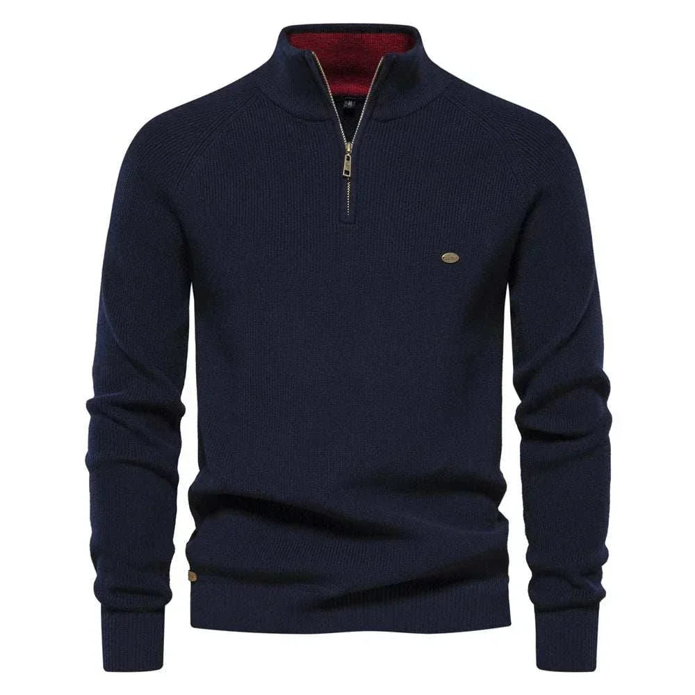 Winter Sweater with High Collar