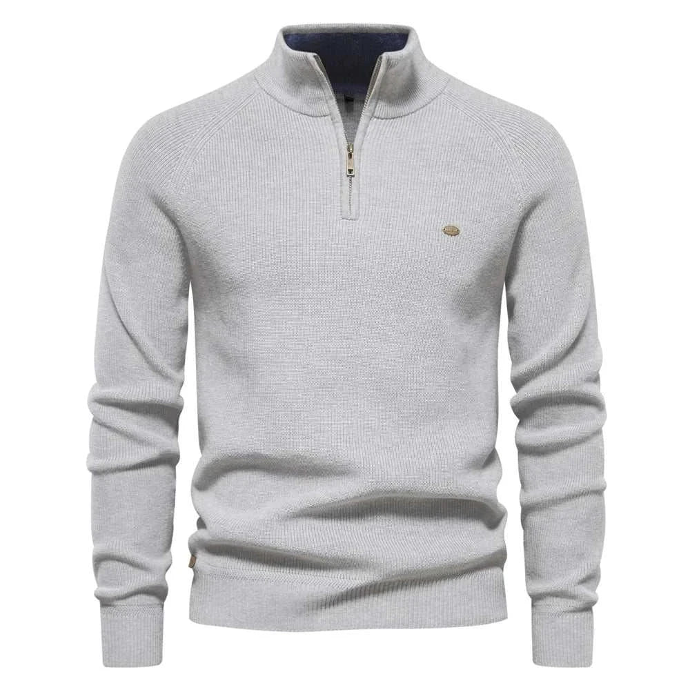 Winter Sweater with High Collar