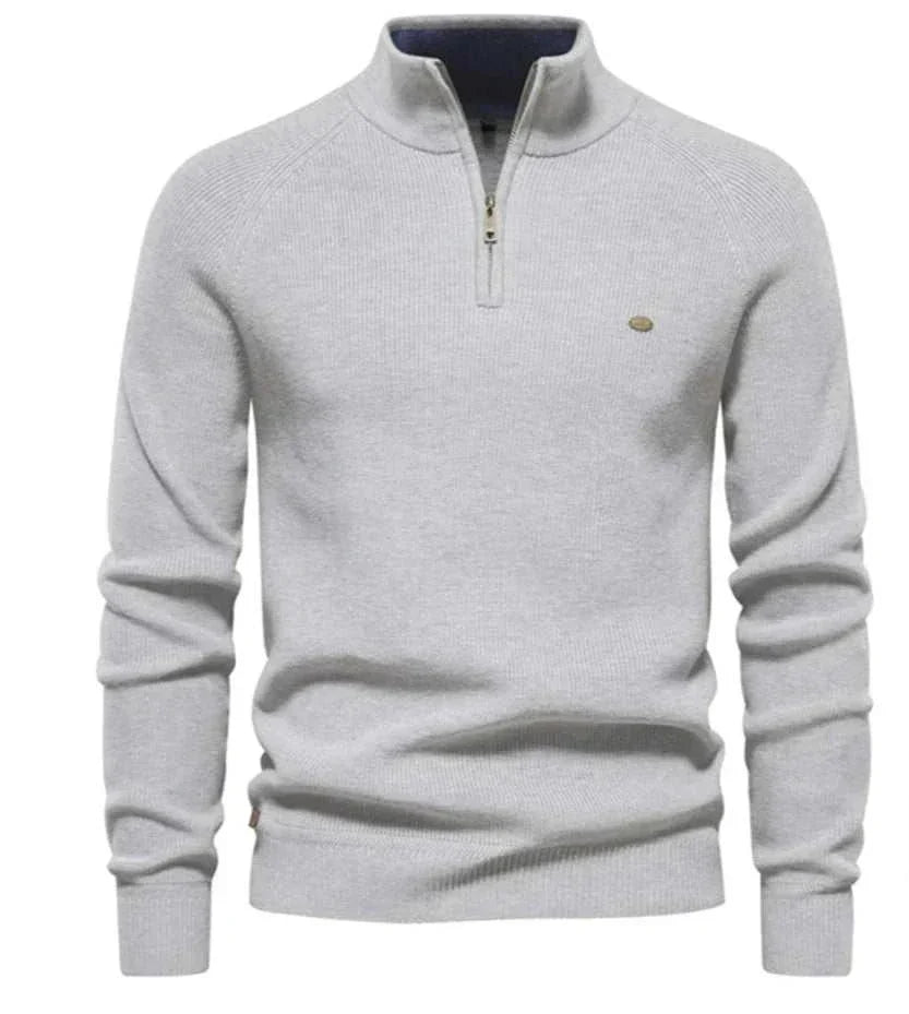Winter Sweater with High Collar