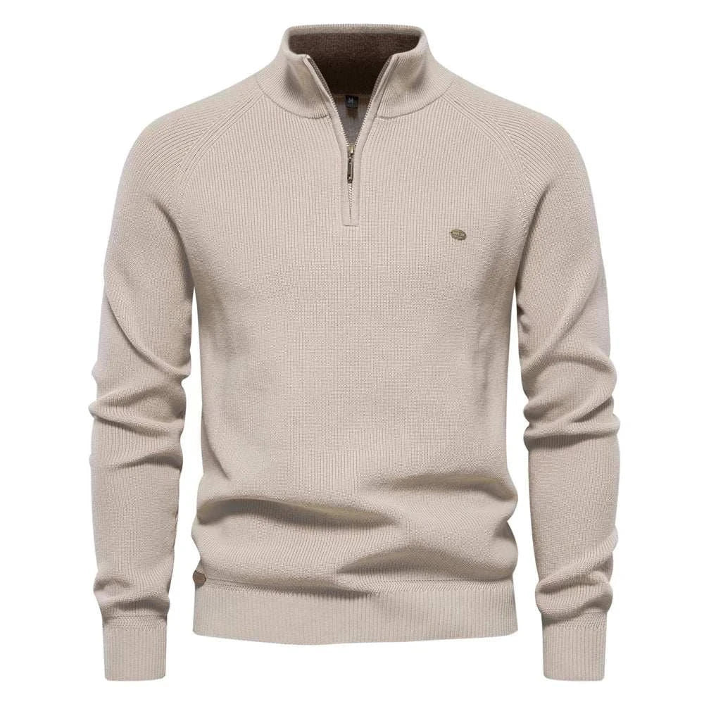 Winter Sweater with High Collar