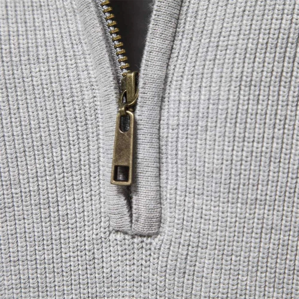 Winter Sweater with High Collar