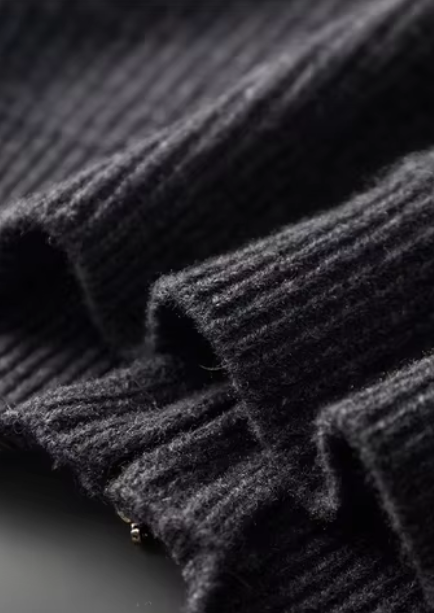 PURE EXTRA-FINE MERINO WOOL FUNNEL NECK DUAL ZIP CARDIGAN