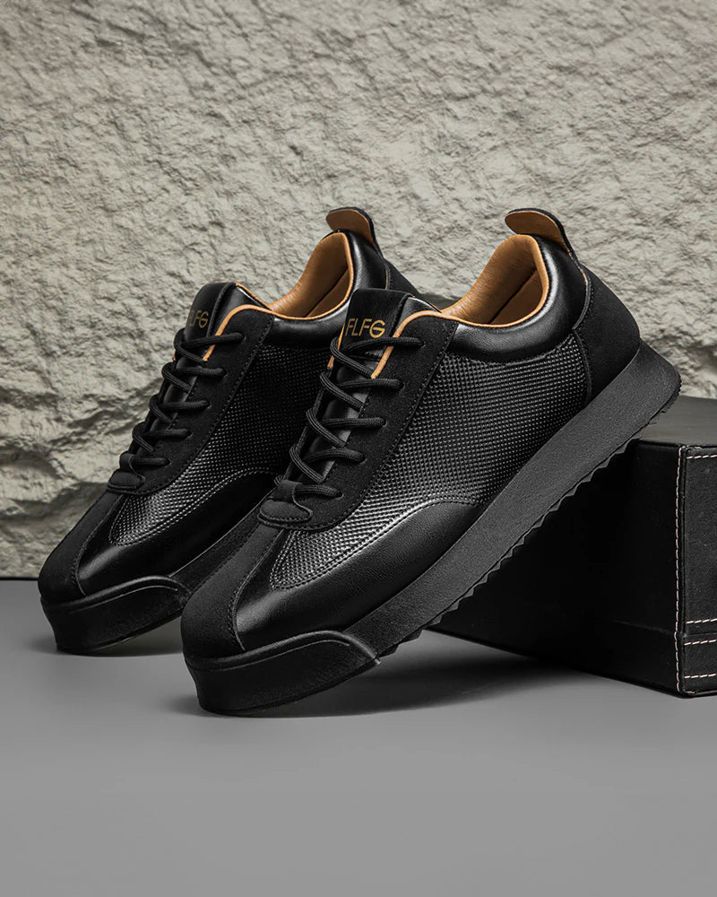 Zanello Paneled Leather Sneaker