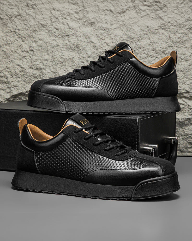 Zanello Paneled Leather Sneaker