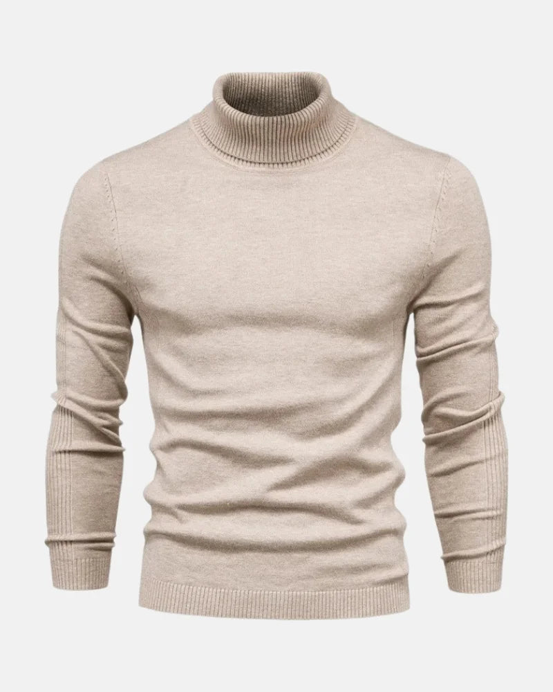 Men's Turtle Neck Sweater, Soft Fine-Knit Pullover