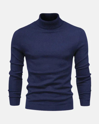 Men's Turtle Neck Sweater, Soft Fine-Knit Pullover
