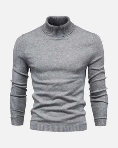 Men's Turtle Neck Sweater, Soft Fine-Knit Pullover