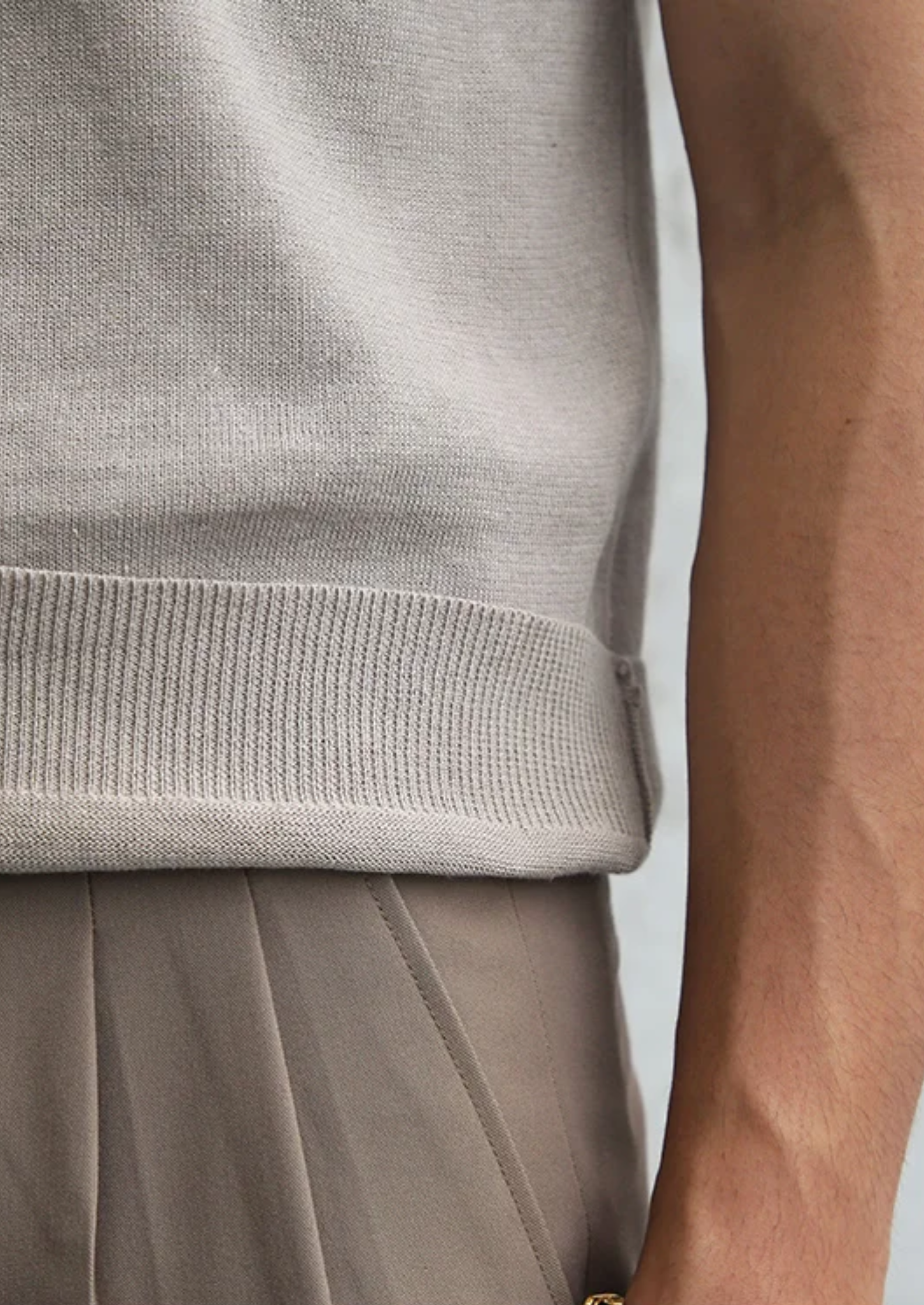 Men's Vintage Knit Polo, Textured Short Sleeve Sweater Shirt